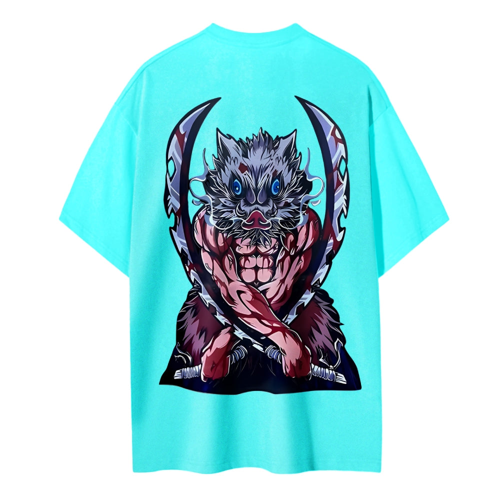 Demon Slayer Cotton Unisex Crew Neck Anime T-Shirt