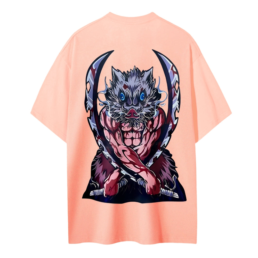 Demon Slayer Cotton Unisex Crew Neck Anime T-Shirt