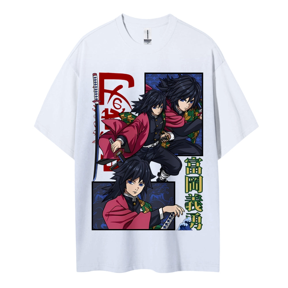 Demon Slayer Cotton Unisex Crew Neck Anime T-Shirt