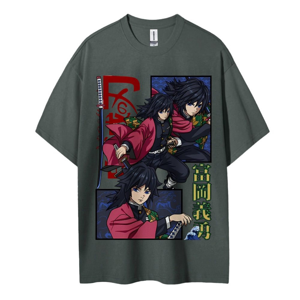 Demon Slayer Cotton Unisex Crew Neck Anime T-Shirt