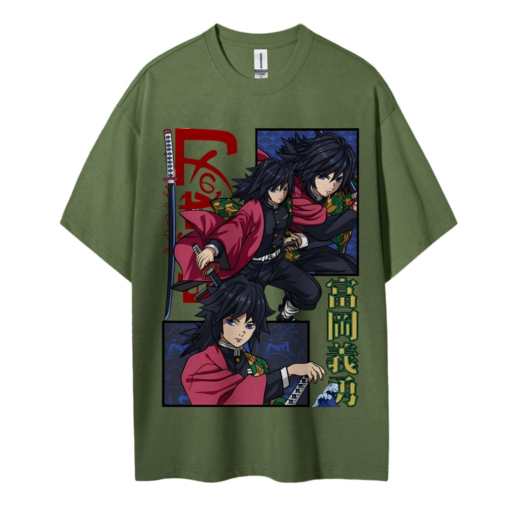 Demon Slayer Cotton Unisex Crew Neck Anime T-Shirt