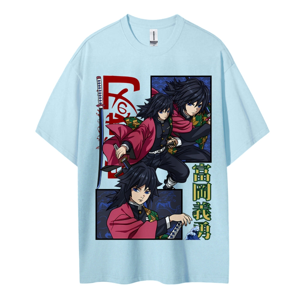 Demon Slayer Cotton Unisex Crew Neck Anime T-Shirt