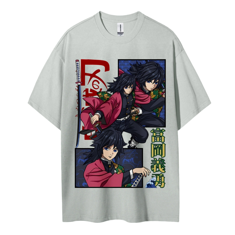 Demon Slayer Cotton Unisex Crew Neck Anime T-Shirt