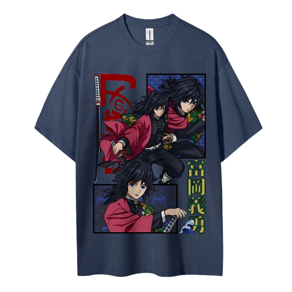 Demon Slayer Cotton Unisex Crew Neck Anime T-Shirt