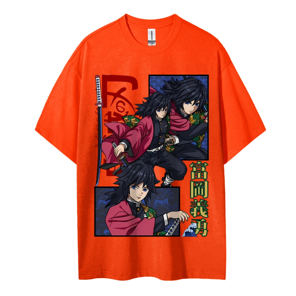 Demon Slayer Cotton Unisex Crew Neck Anime T-Shirt