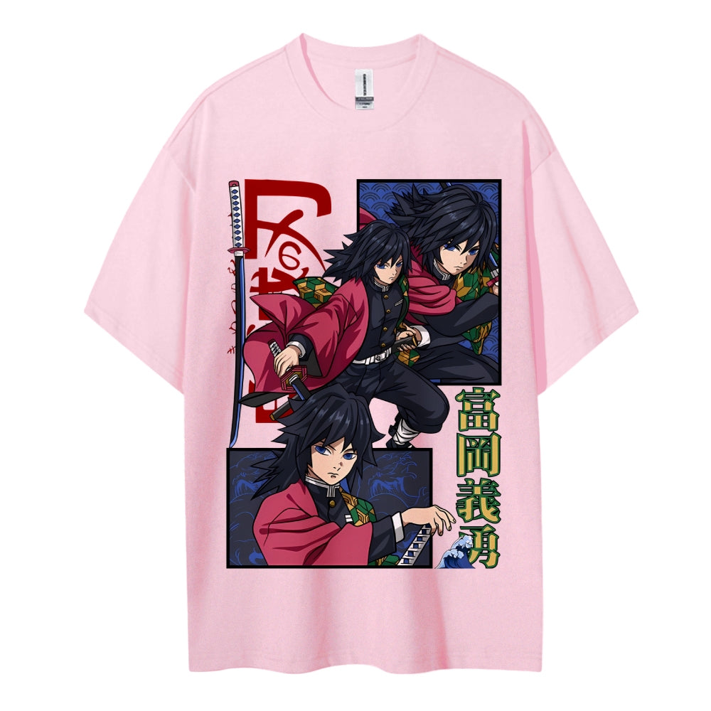 Demon Slayer Cotton Unisex Crew Neck Anime T-Shirt