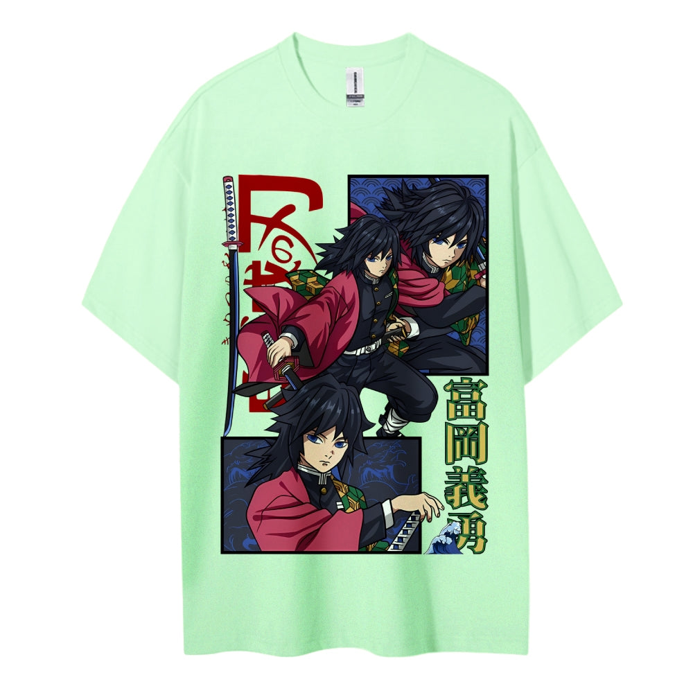 Demon Slayer Cotton Unisex Crew Neck Anime T-Shirt