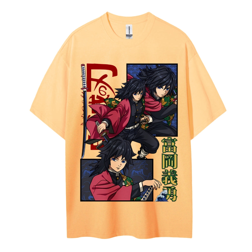 Demon Slayer Cotton Unisex Crew Neck Anime T-Shirt