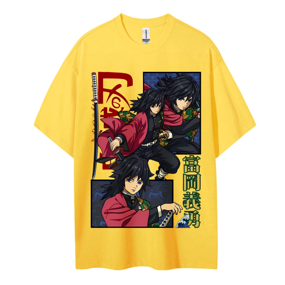Demon Slayer Cotton Unisex Crew Neck Anime T-Shirt