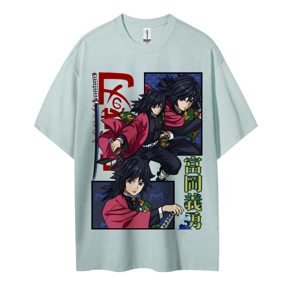 Demon Slayer Cotton Unisex Crew Neck Anime T-Shirt