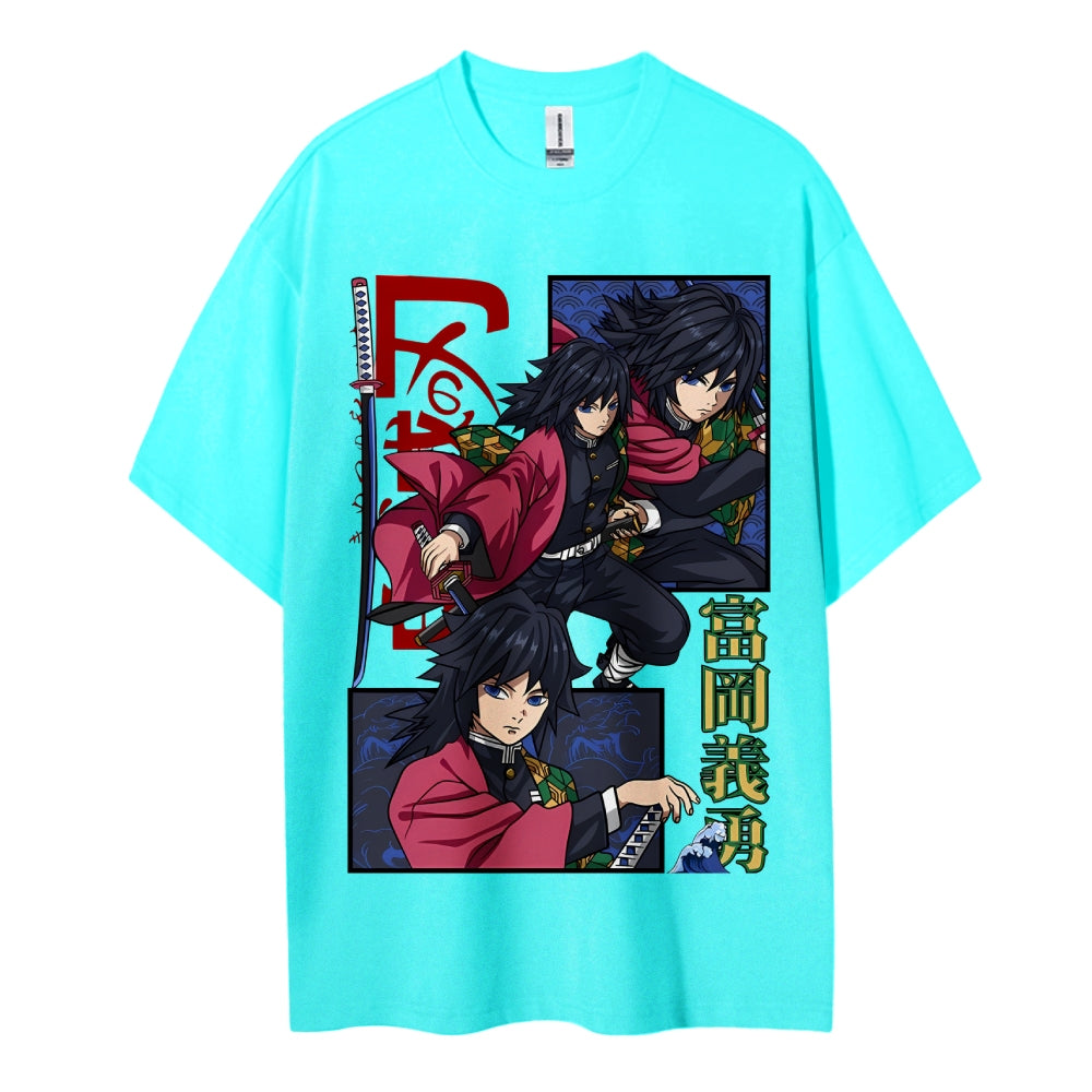 Demon Slayer Cotton Unisex Crew Neck Anime T-Shirt