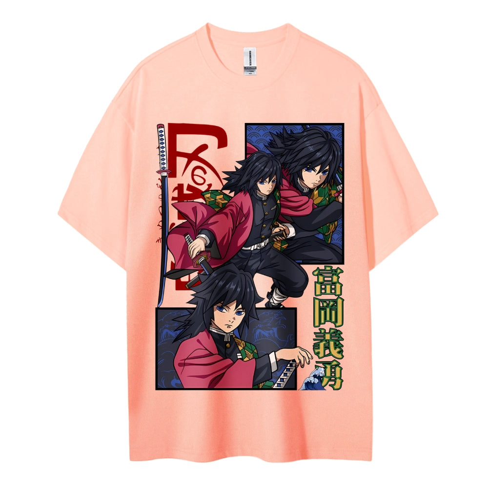 Demon Slayer Cotton Unisex Crew Neck Anime T-Shirt