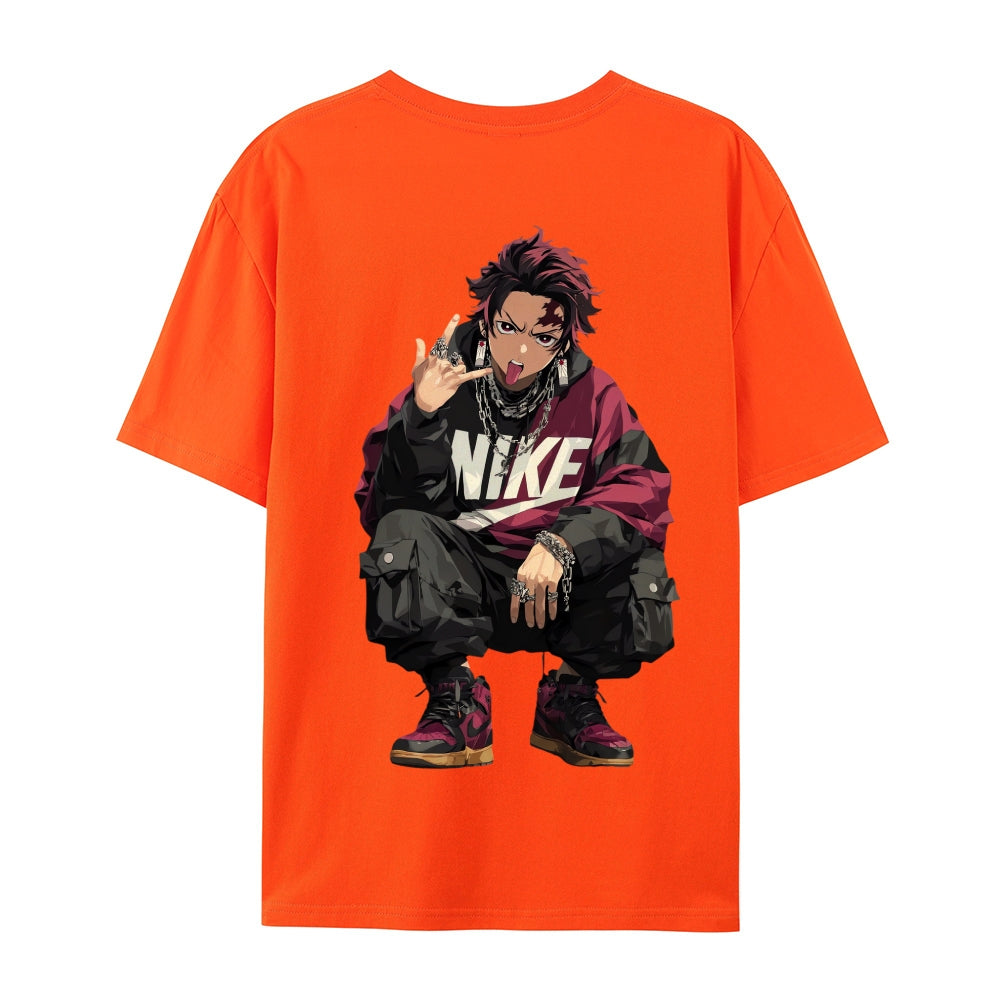 Demon Slayer: Kimetsu no Yaiba - Cotton Unisex Crew Neck Anime T-Shirt