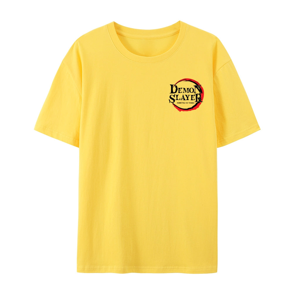 Demon Slayer: Kimetsu no Yaiba - Cotton Unisex Crew Neck Anime T-Shirt