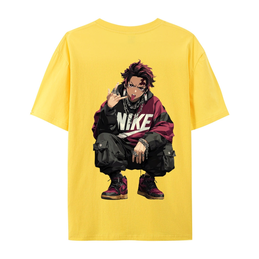 Demon Slayer: Kimetsu no Yaiba - Cotton Unisex Crew Neck Anime T-Shirt