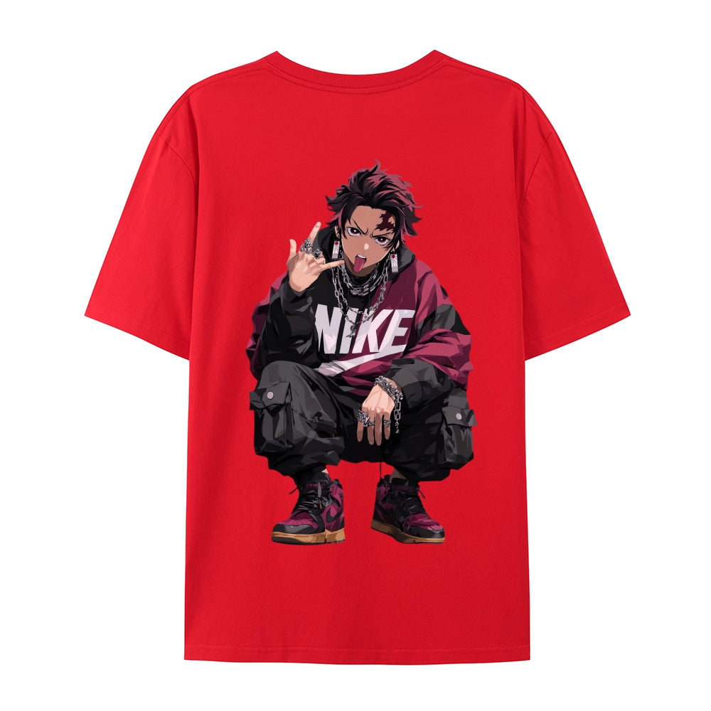 Demon Slayer: Kimetsu no Yaiba - Cotton Unisex Crew Neck Anime T-Shirt