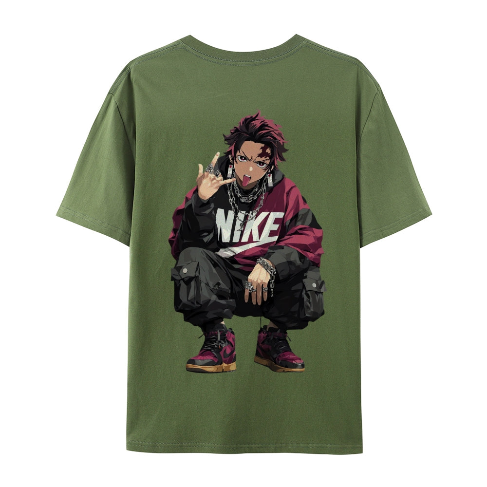 Demon Slayer: Kimetsu no Yaiba - Cotton Unisex Crew Neck Anime T-Shirt