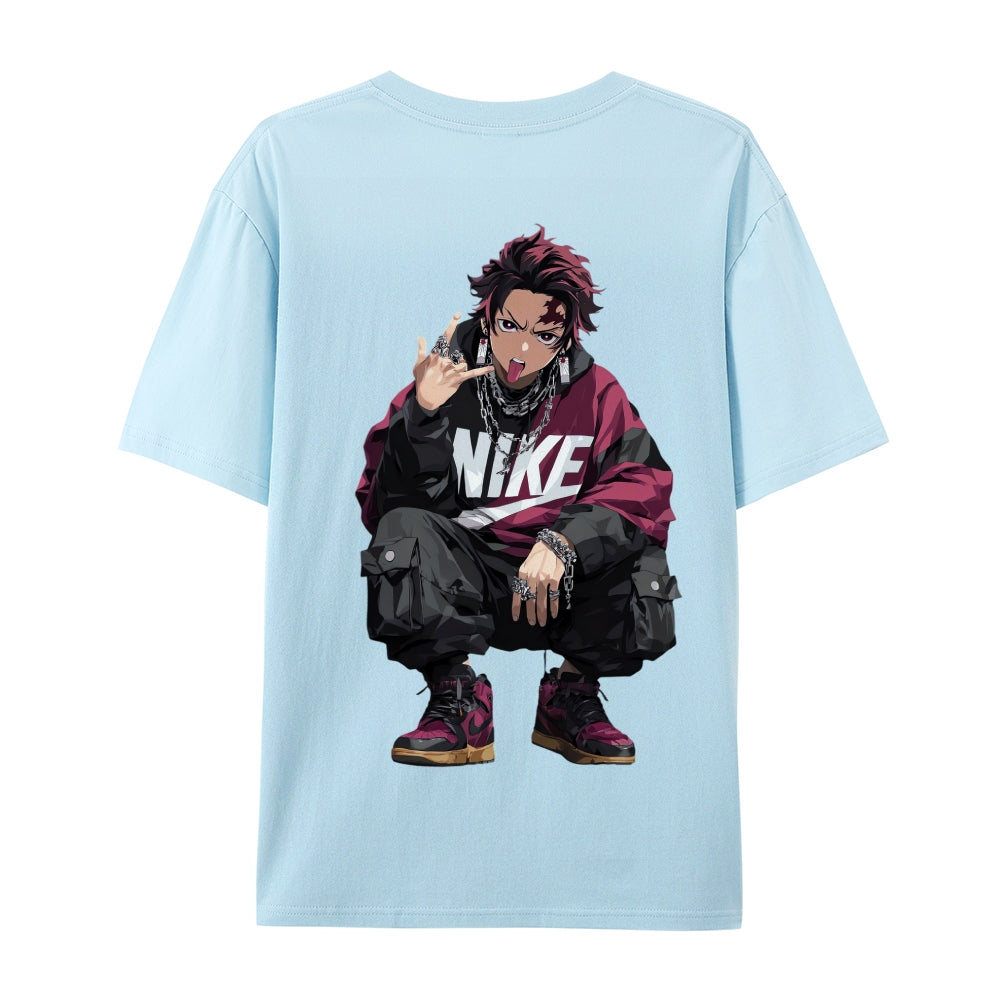 Demon Slayer: Kimetsu no Yaiba - Cotton Unisex Crew Neck Anime T-Shirt