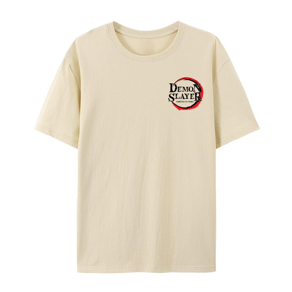 Demon Slayer: Kimetsu no Yaiba - Cotton Unisex Crew Neck Anime T-Shirt