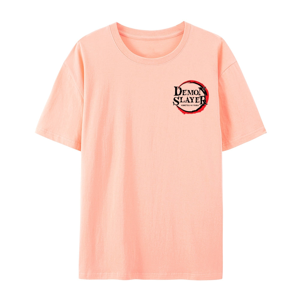 Demon Slayer: Kimetsu no Yaiba - Cotton Unisex Crew Neck Anime T-Shirt