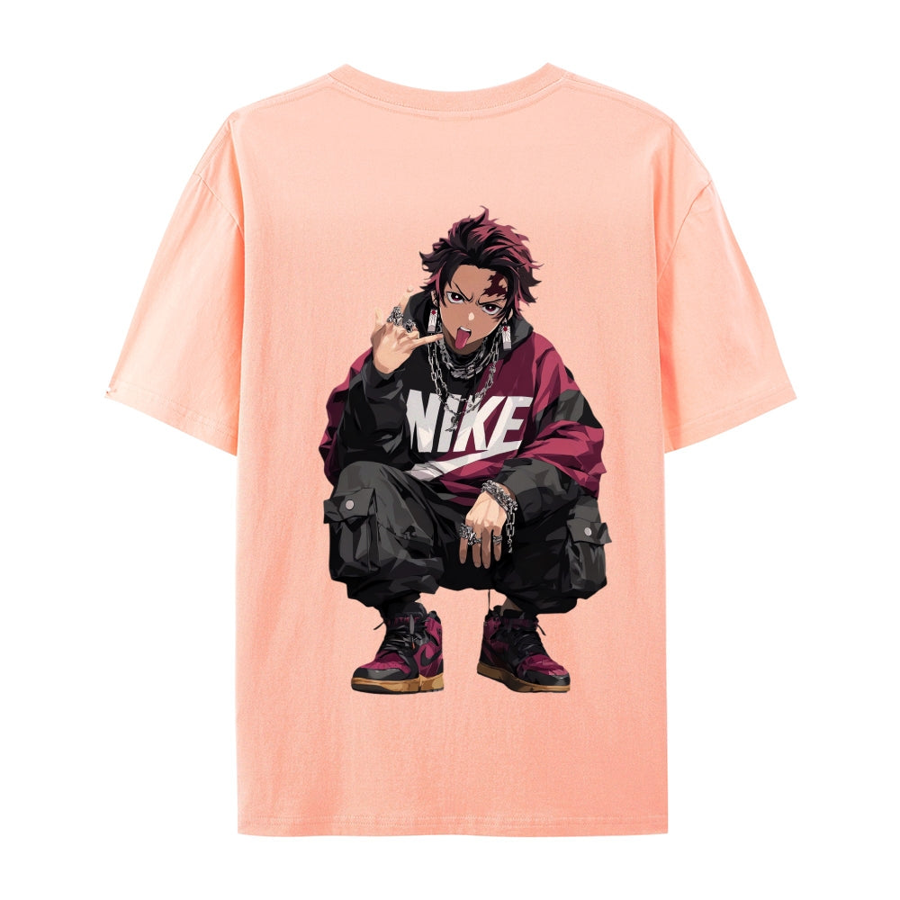 Demon Slayer: Kimetsu no Yaiba - Cotton Unisex Crew Neck Anime T-Shirt