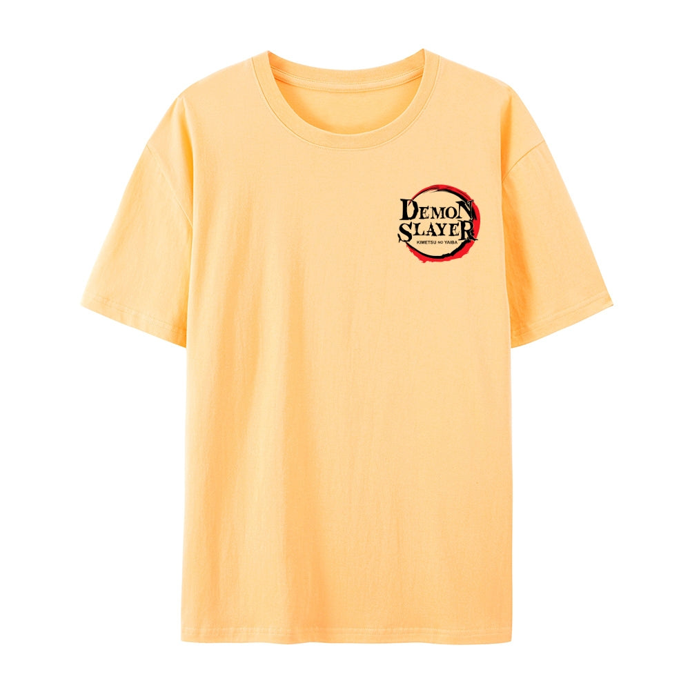 Demon Slayer: Kimetsu no Yaiba - Cotton Unisex Crew Neck Anime T-Shirt