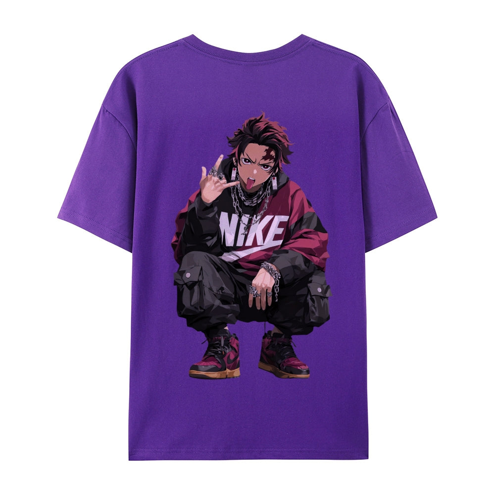 Demon Slayer: Kimetsu no Yaiba - Cotton Unisex Crew Neck Anime T-Shirt