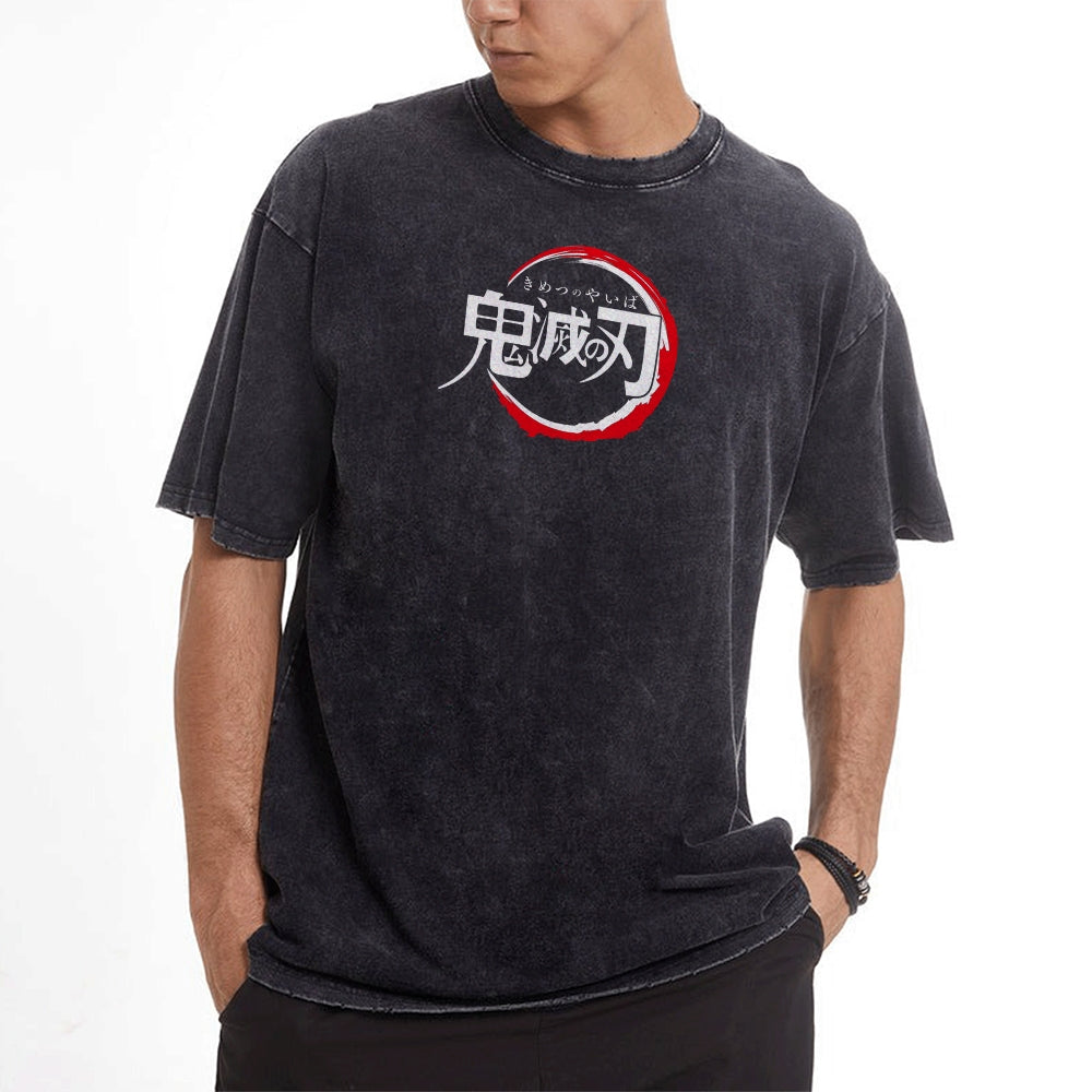 Vintage Oversized T-Shirt Demon Slayer