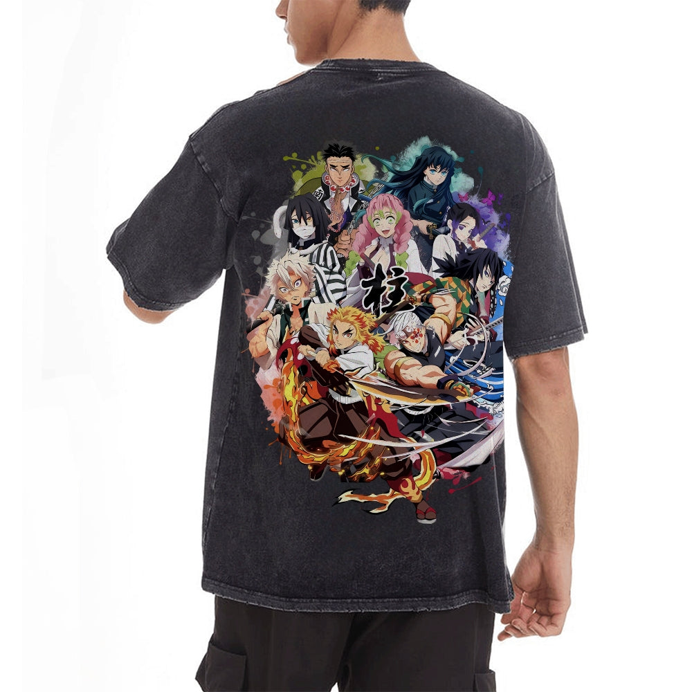 Vintage Oversized T-Shirt Demon Slayer