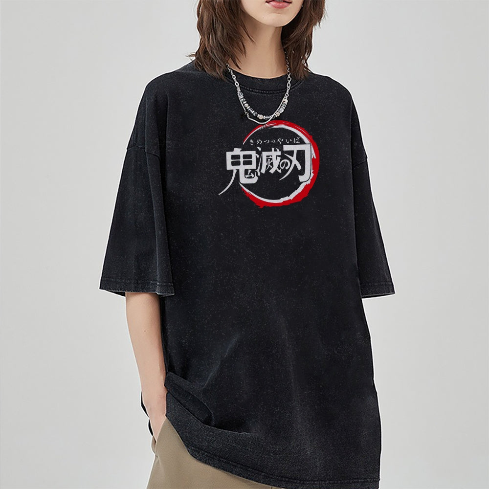 Vintage Oversized T-Shirt Demon Slayer