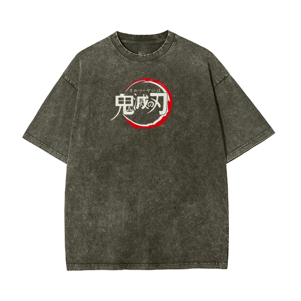 Vintage Oversized T-Shirt Demon Slayer