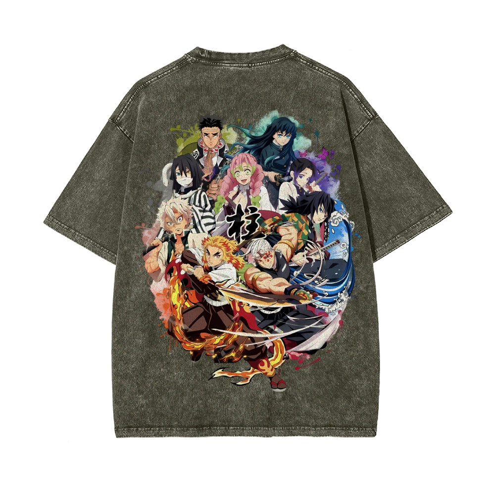 Vintage Oversized T-Shirt Demon Slayer