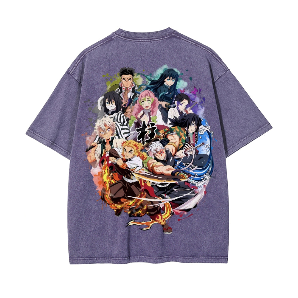Vintage Oversized T-Shirt Demon Slayer