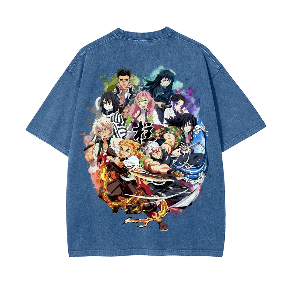 Vintage Oversized T-Shirt Demon Slayer