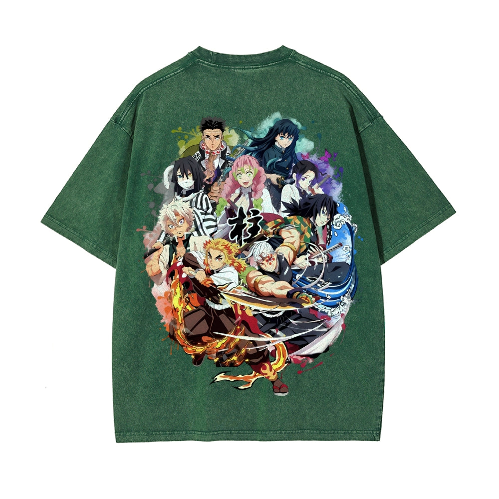 Vintage Oversized T-Shirt Demon Slayer