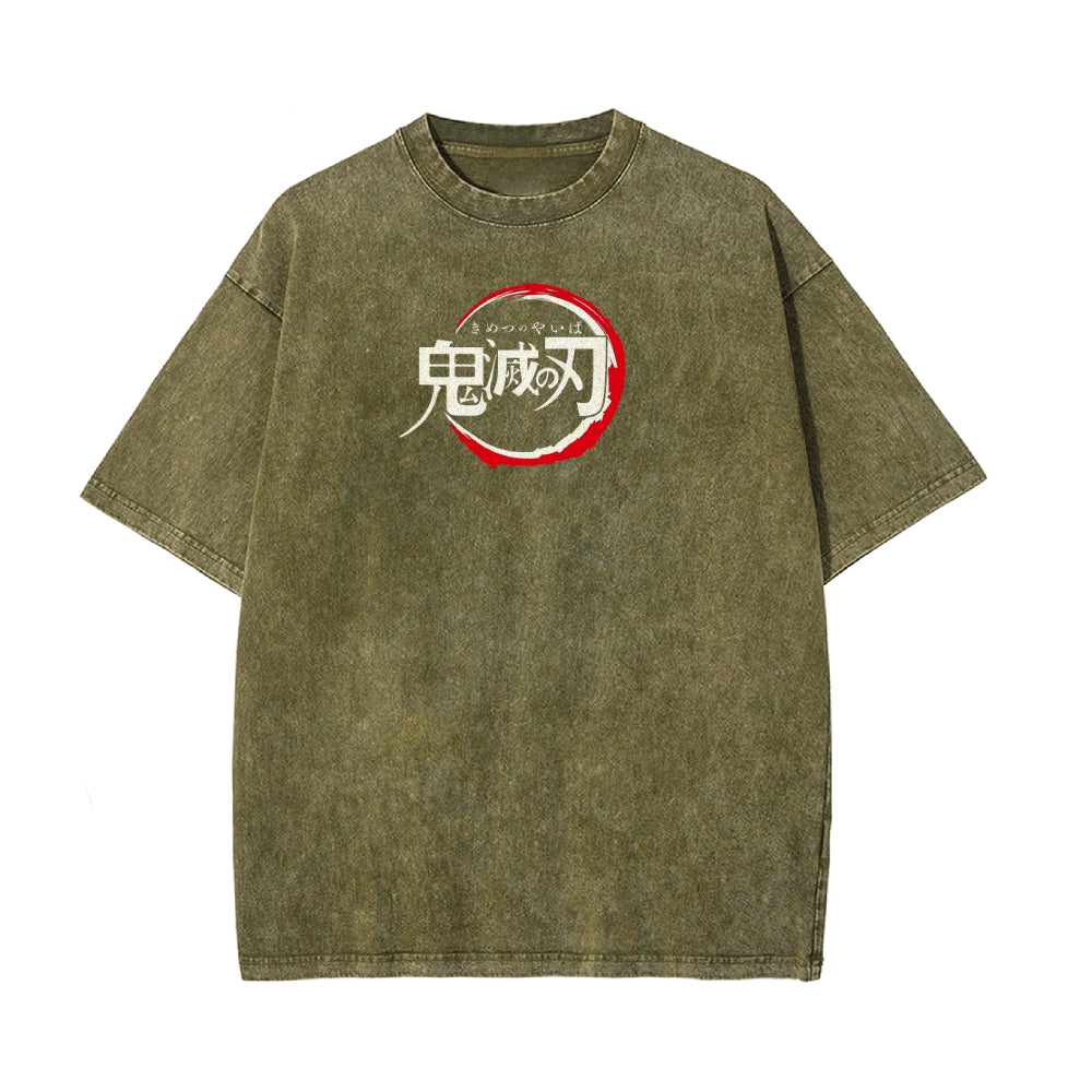 Vintage Oversized T-Shirt Demon Slayer