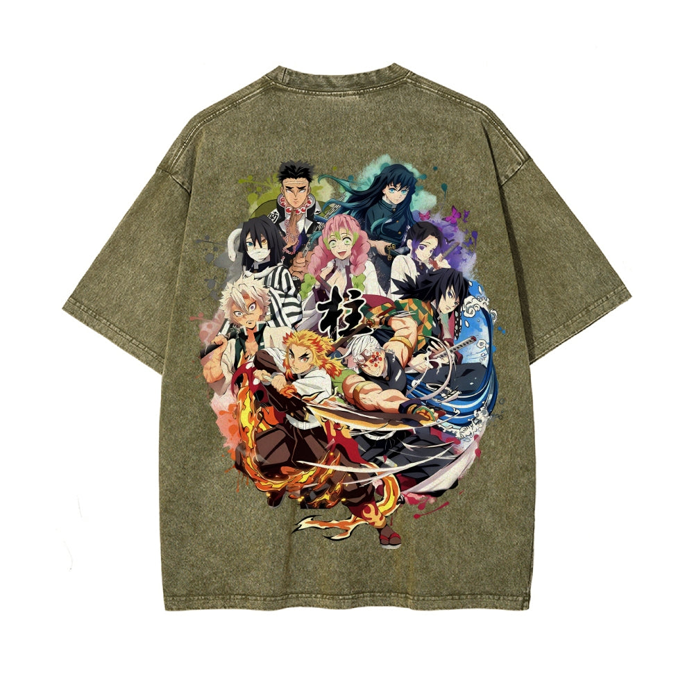 Vintage Oversized T-Shirt Demon Slayer