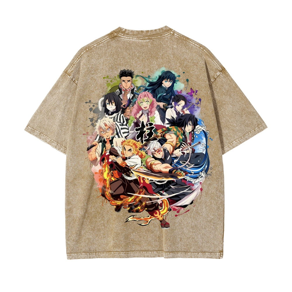 Vintage Oversized T-Shirt Demon Slayer