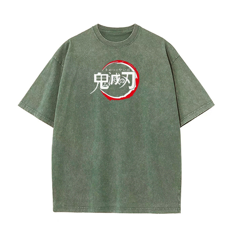 Vintage Oversized T-Shirt Demon Slayer