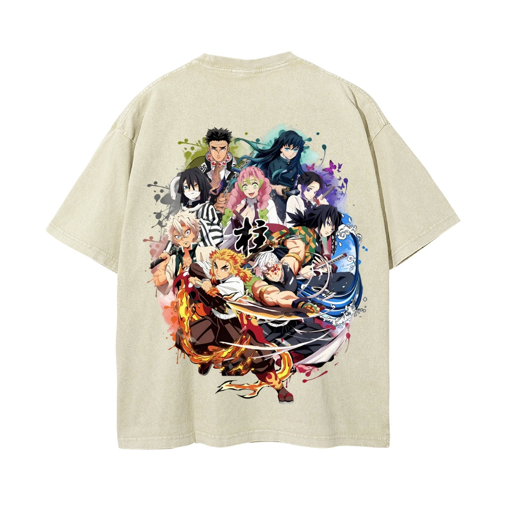 Vintage Oversized T-Shirt Demon Slayer