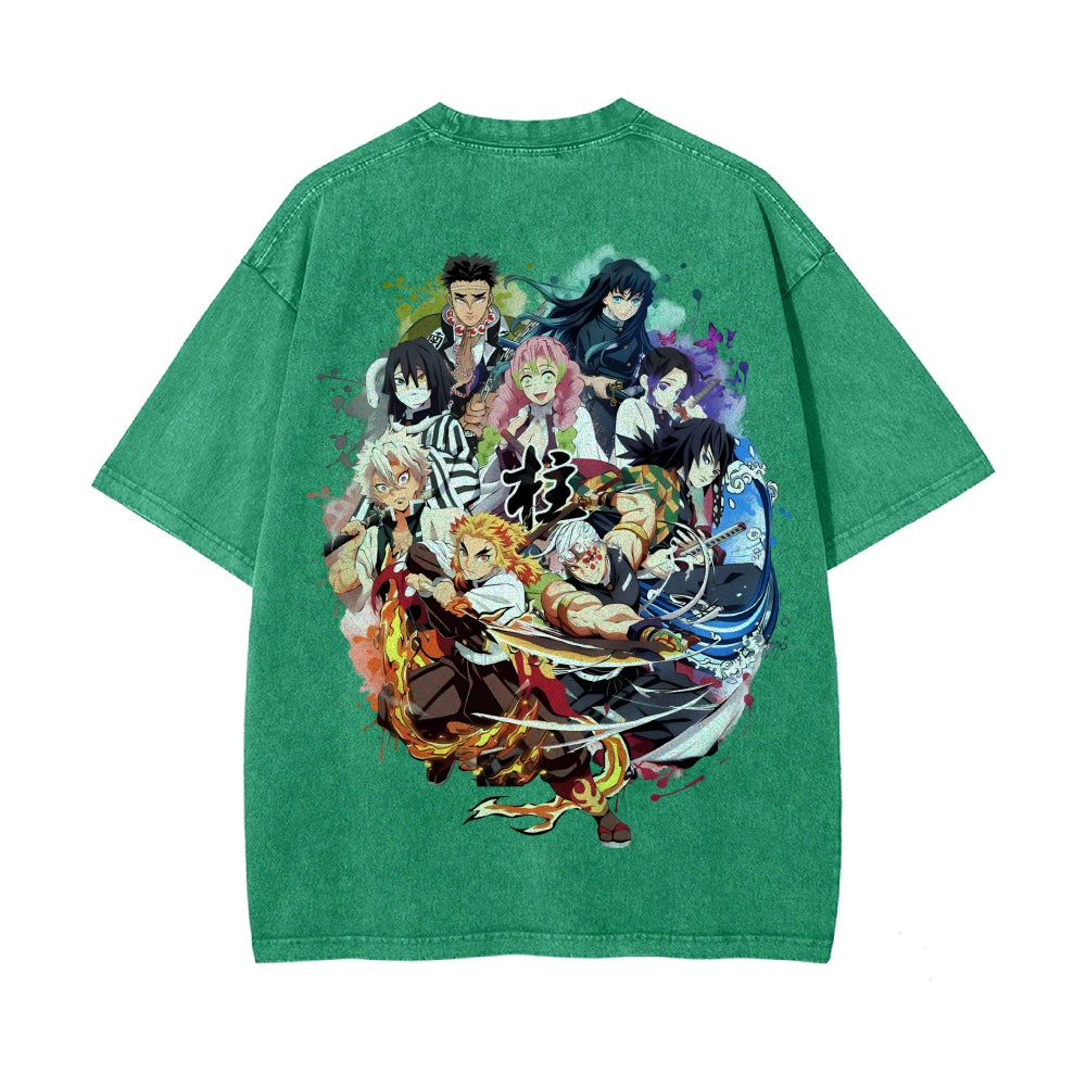 Vintage Oversized T-Shirt Demon Slayer