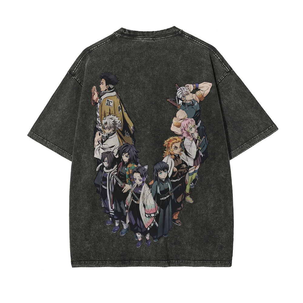 Vintage Oversized T-Shirt Demon Slayer