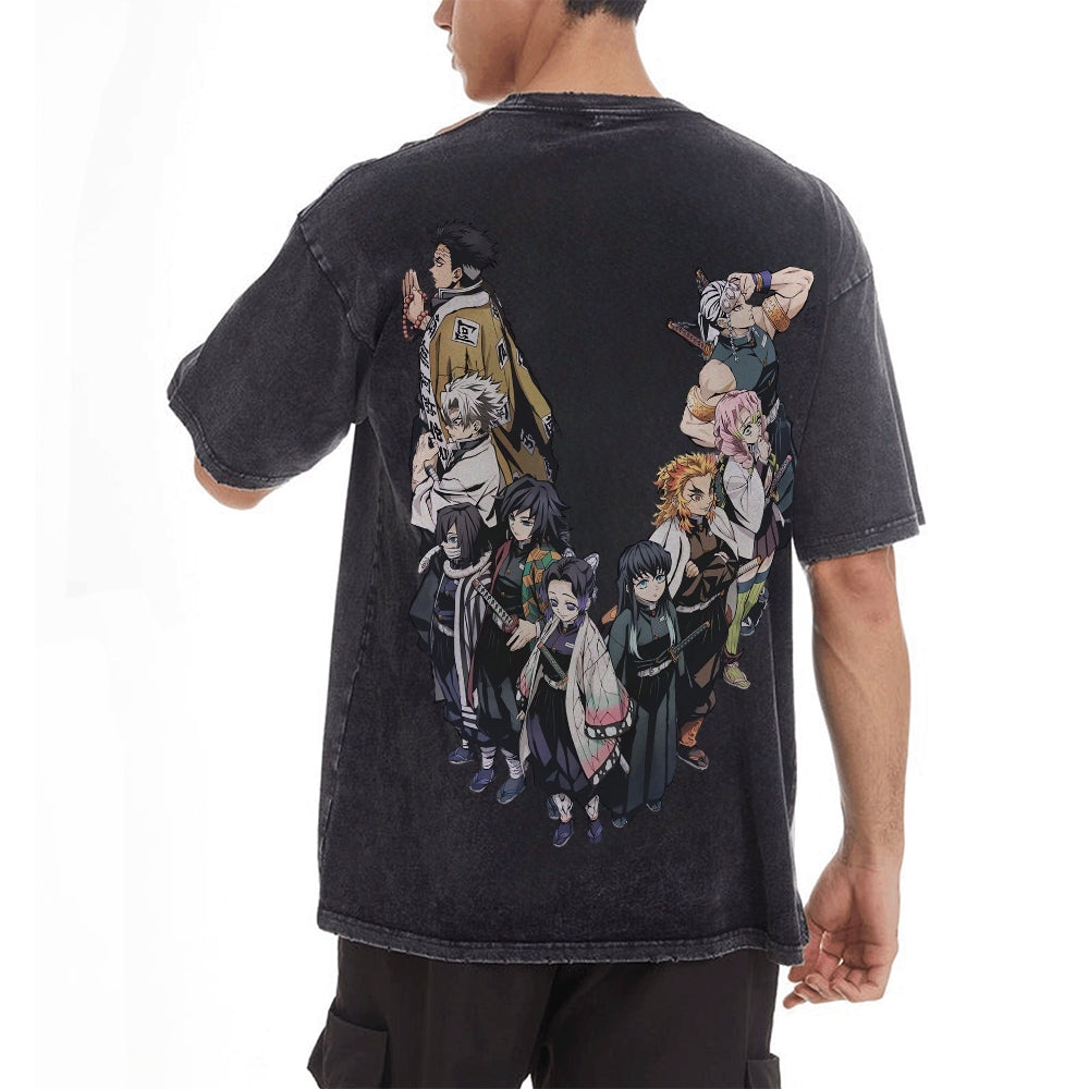 Vintage Oversized T-Shirt Demon Slayer