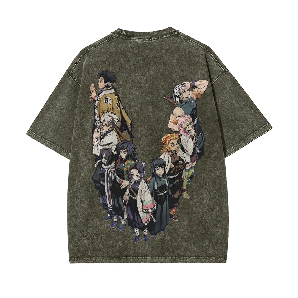 Vintage Oversized T-Shirt Demon Slayer
