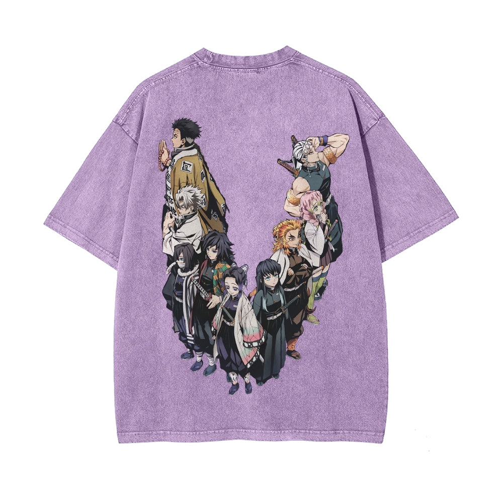 Vintage Oversized T-Shirt Demon Slayer