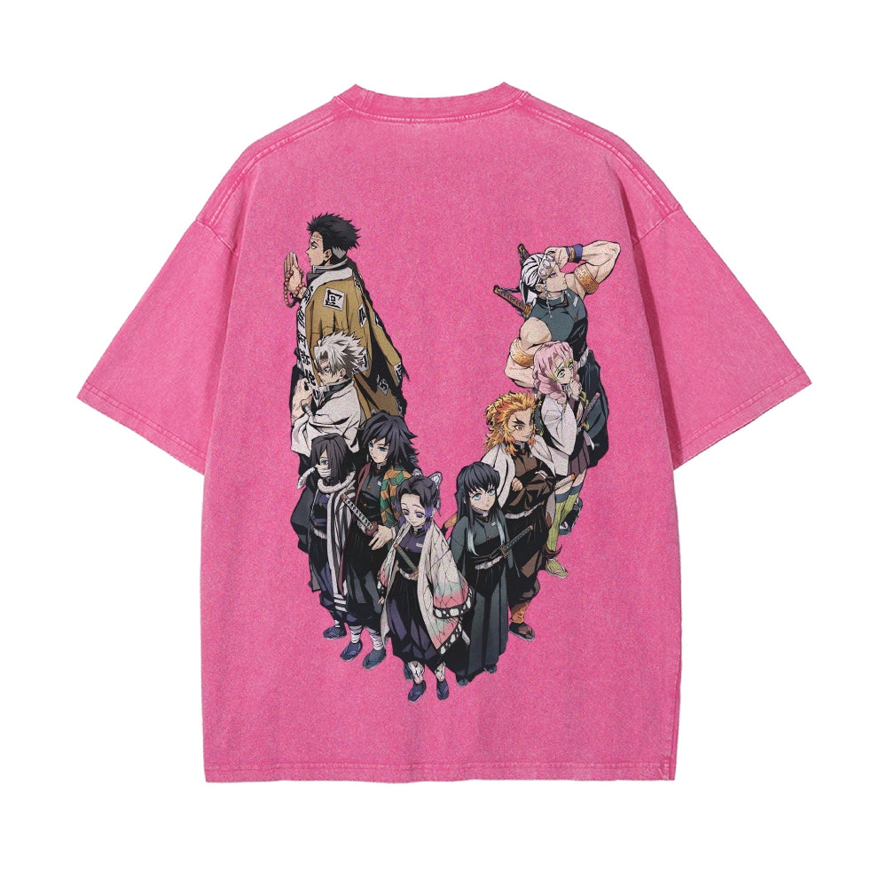 Vintage Oversized T-Shirt Demon Slayer