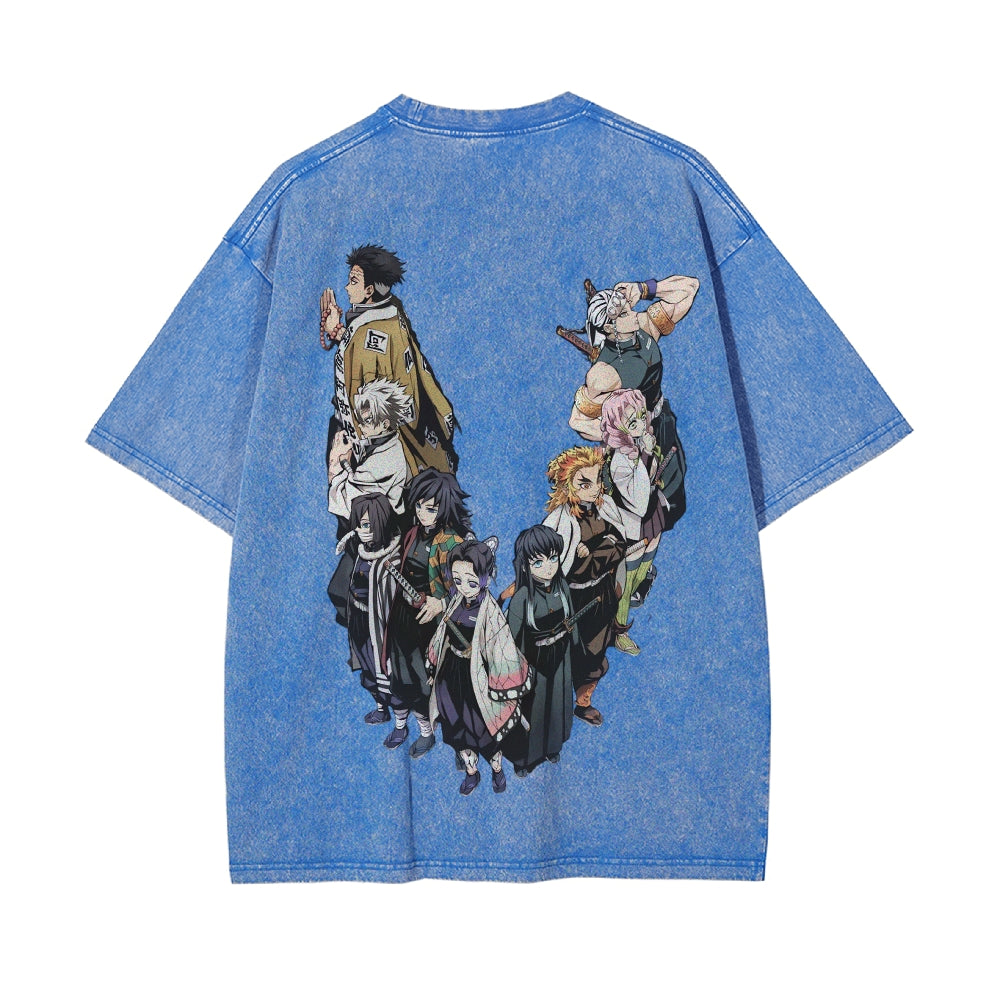 Vintage Oversized T-Shirt Demon Slayer