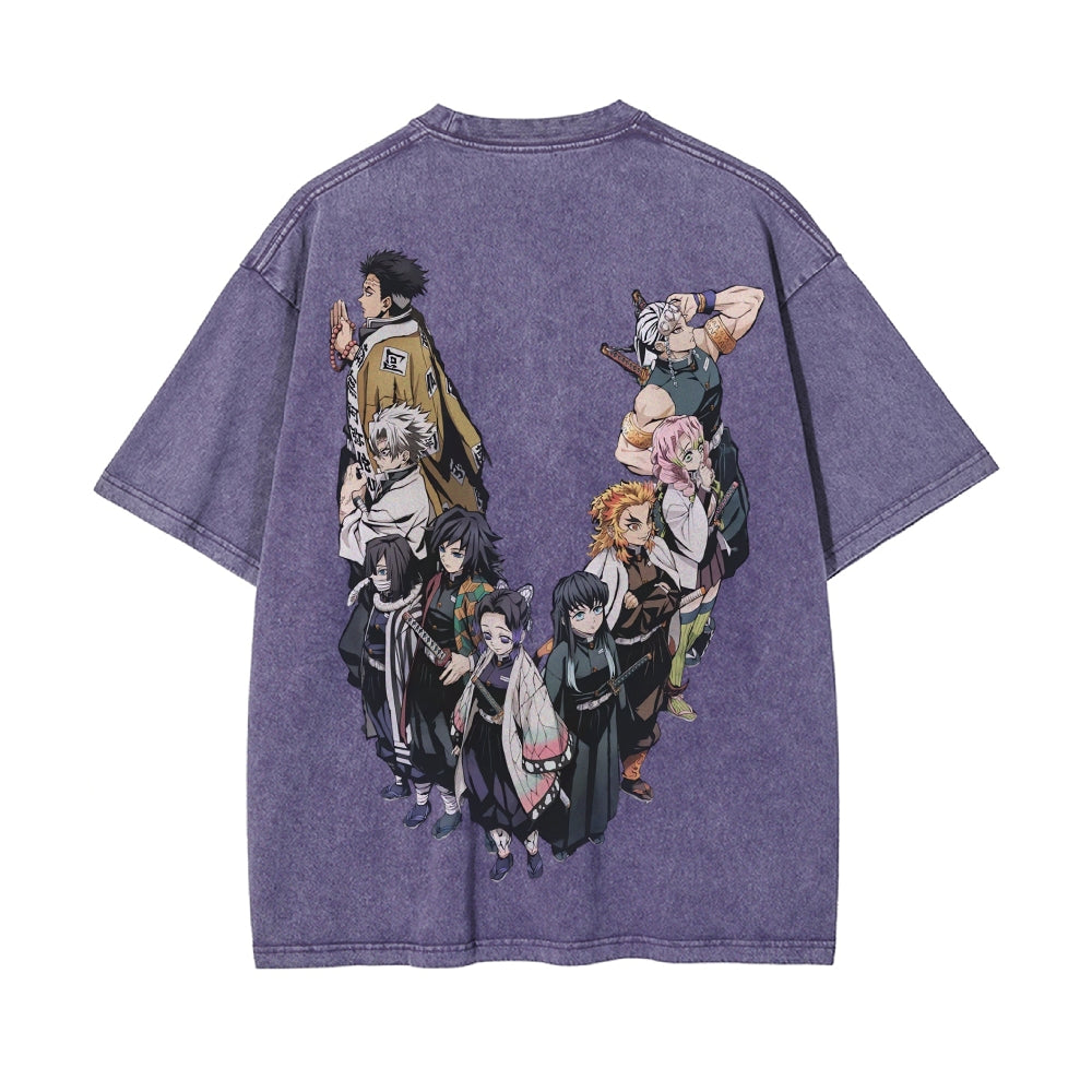 Vintage Oversized T-Shirt Demon Slayer