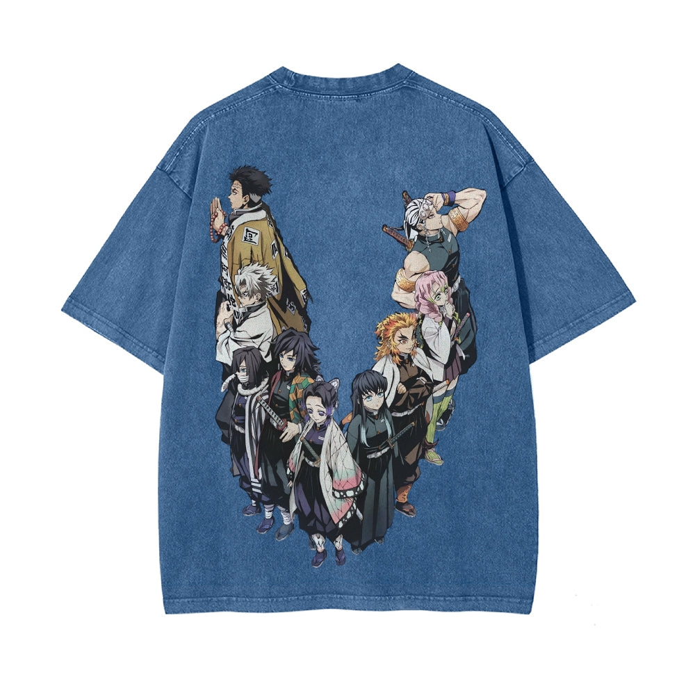 Vintage Oversized T-Shirt Demon Slayer