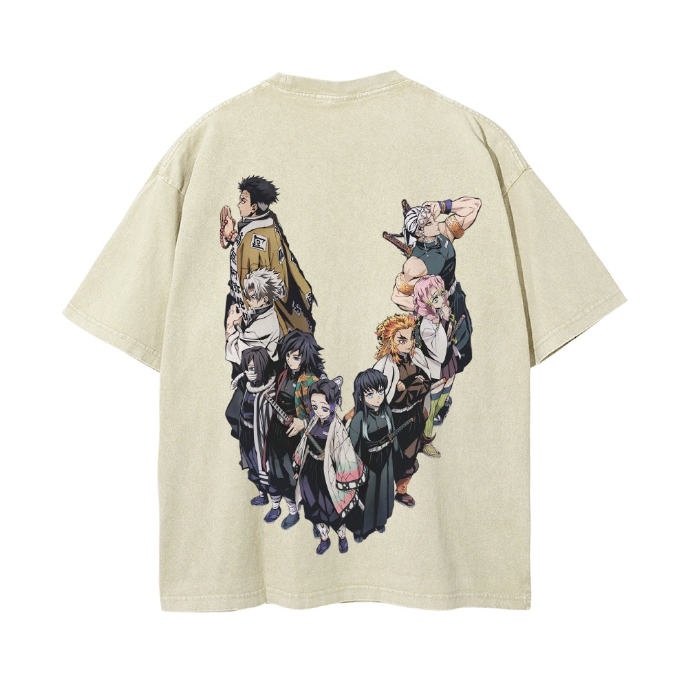 Vintage Oversized T-Shirt Demon Slayer